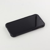 Coque iPhone 12 Pro Max - Hybrid carbon - Noir