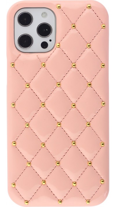 Coque iPhone 12 Pro Max - Luxury Matelassé - Rose