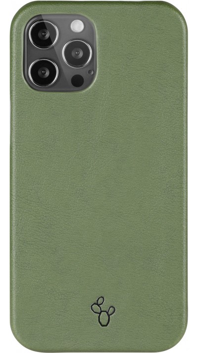 Coque iPhone 12 Pro Max - NOPAAL cuir de cactus vegan vert pampa