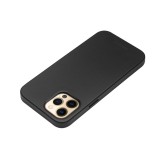 Coque iPhone 12 Pro Max - Qialino cuir véritable (compatible MagSafe) - Noir
