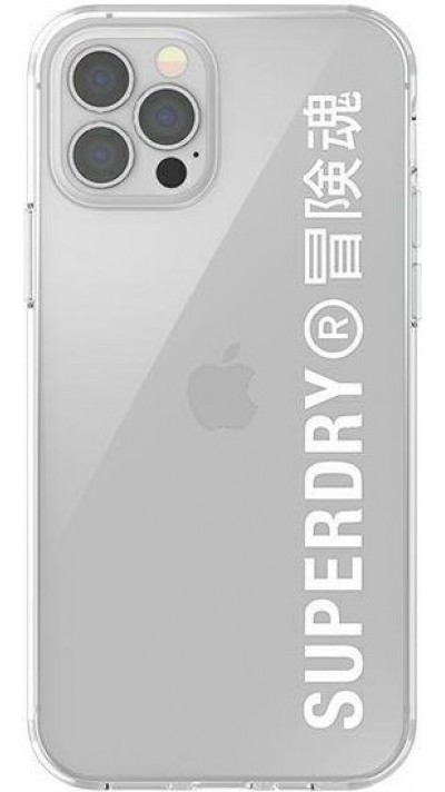 iPhone 12 Pro Max Case Hülle - Superdry Clear Case transparent mit Logoaufdruck