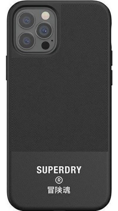 iPhone 11 Pro Max Case Hülle - Superdry Moulded Canvas Hardcase - Schwarz