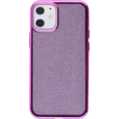 Hülle iPhone 12 / 12 Pro - Bumper Diamond strass - Violett