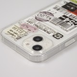 Coque iPhone 12 - Autocollant Vintage Sticker étiquette de prix collage - Transparent