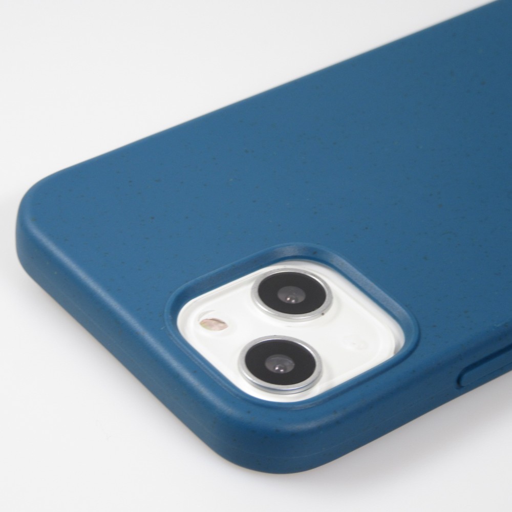 Hülle iPhone 13 mini - Bio Eco-Friendly Vegan mit Handykette Necklace blau