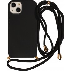 Coque Samsung Galaxy S25+ - Bio Eco-Friendly nature avec cordon collier - Noir