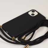 Coque Samsung Galaxy S25+ - Bio Eco-Friendly nature avec cordon collier - Noir