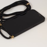 Coque Samsung Galaxy S25+ - Bio Eco-Friendly nature avec cordon collier - Noir