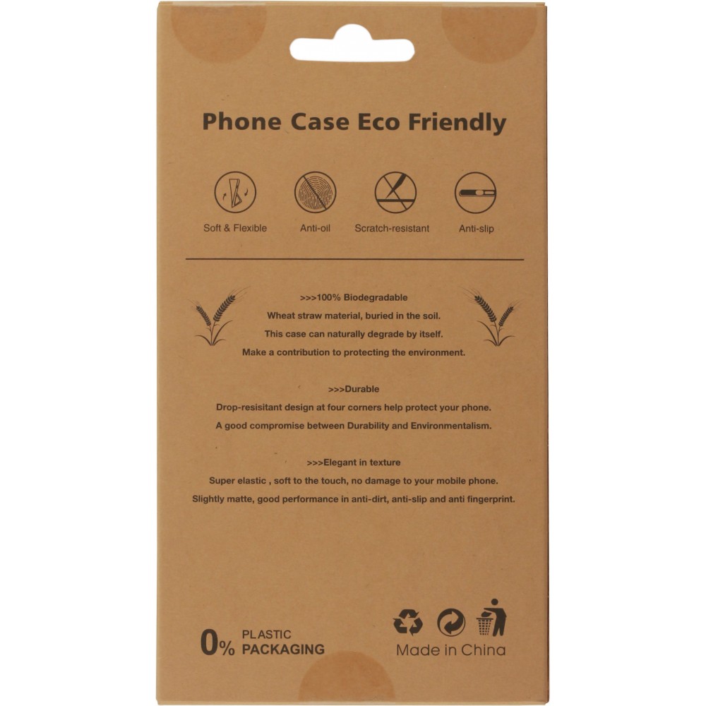 Coque iPhone 14 Plus - Bioka biodégradable et compostable Eco-Friendly - Bleu