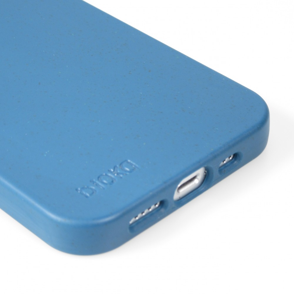 Coque iPhone 14 - Bioka biodégradable et compostable Eco-Friendly - Bleu