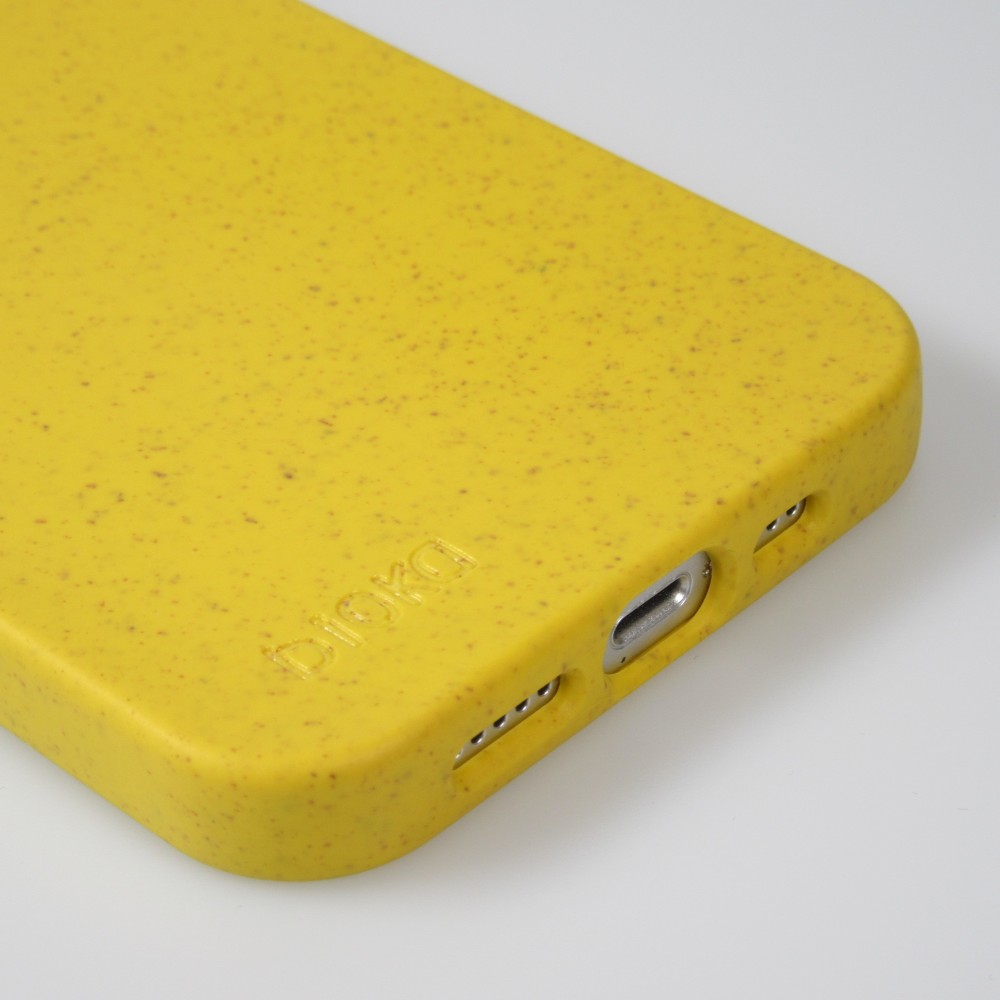 Coque iPhone 13 mini - Bioka biodégradable et compostable Eco-Friendly jaune