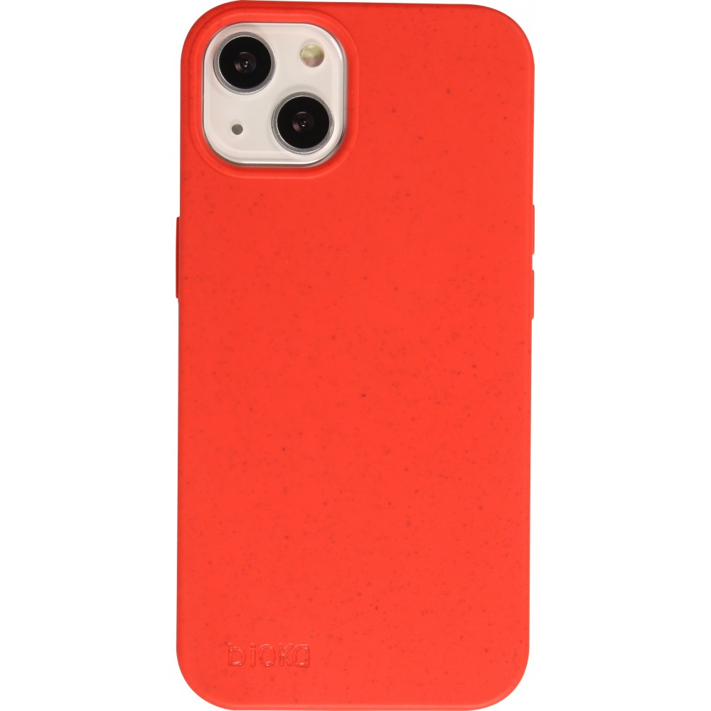 Coque iPhone 14 Plus - Bioka biodégradable et compostable Eco-Friendly - Rouge