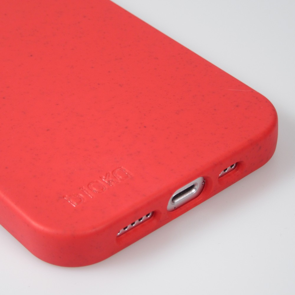 Coque iPhone 14 - Bioka biodégradable et compostable Eco-Friendly - Rouge