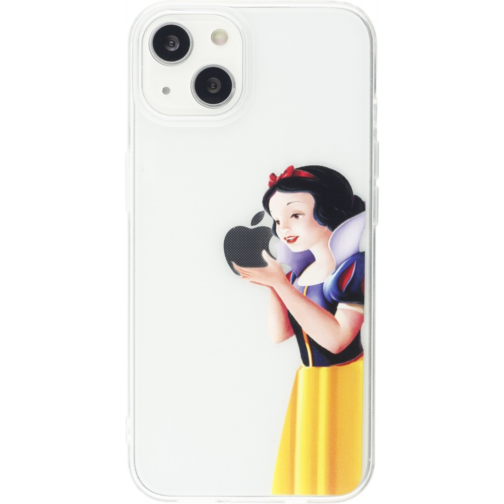 Coque iPhone 14 - Gel cartoon Blanche neige