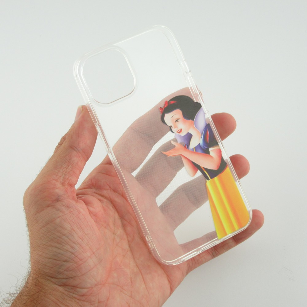 Coque iPhone 14 - Gel cartoon Blanche neige