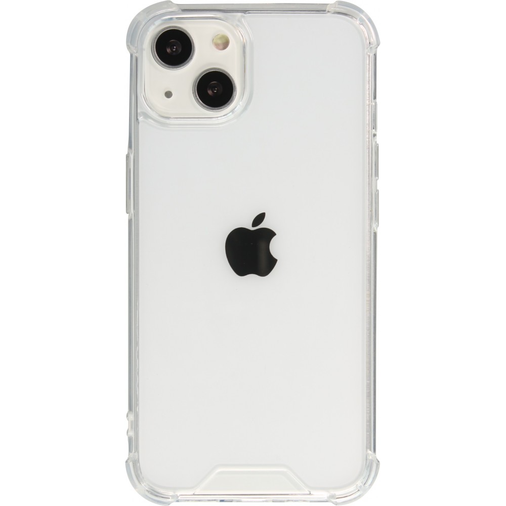Coque iPhone 13 - Bumper Glass Hybrid TPU silicone anti-choc - Transparent
