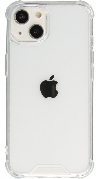 Coque iPhone 14 - Bumper Glass Hybrid TPU silicone anti-choc - Transparent