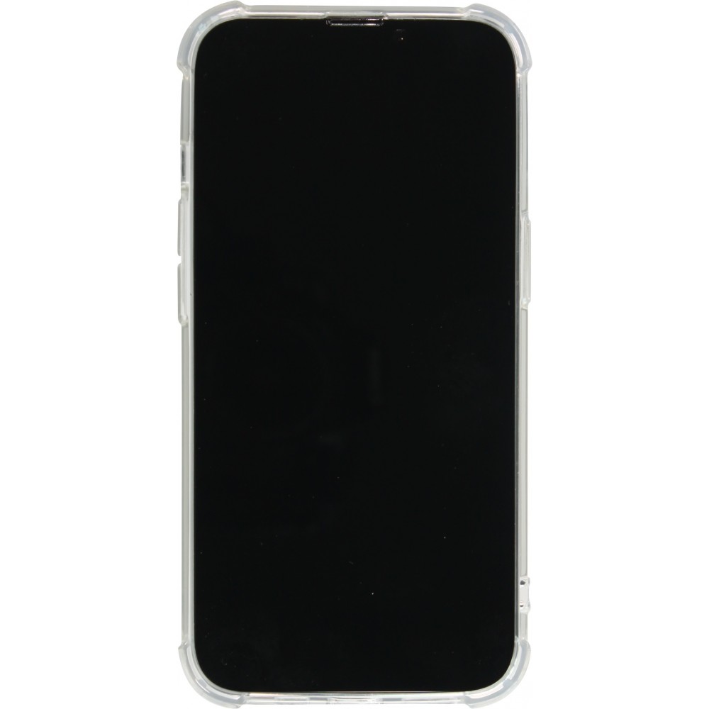 Coque iPhone 13 - Bumper Glass Hybrid TPU silicone anti-choc - Transparent