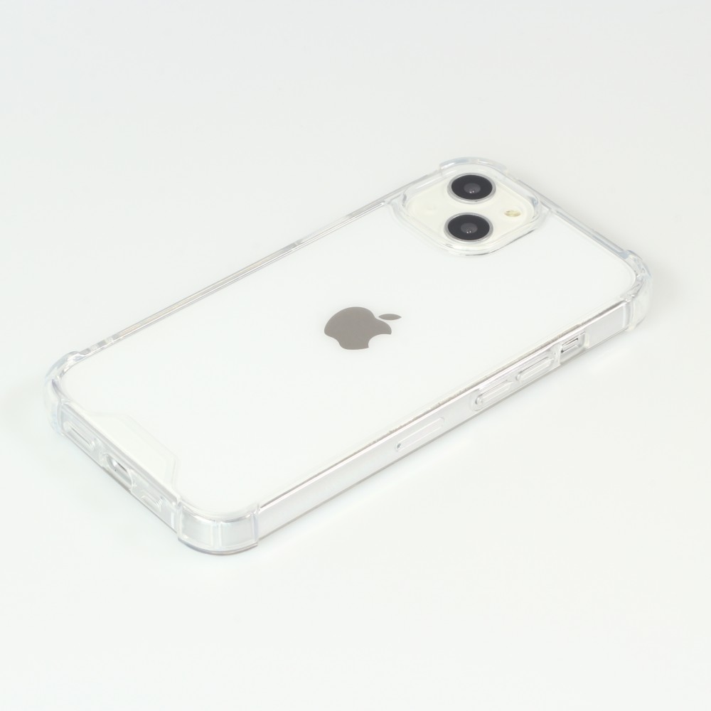 Coque iPhone 13 - Bumper Glass Hybrid TPU silicone anti-choc - Transparent