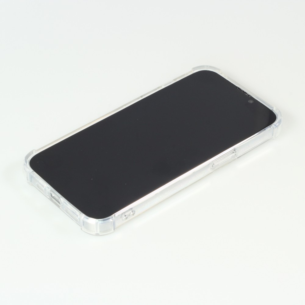 Coque iPhone 13 - Bumper Glass Hybrid TPU silicone anti-choc - Transparent