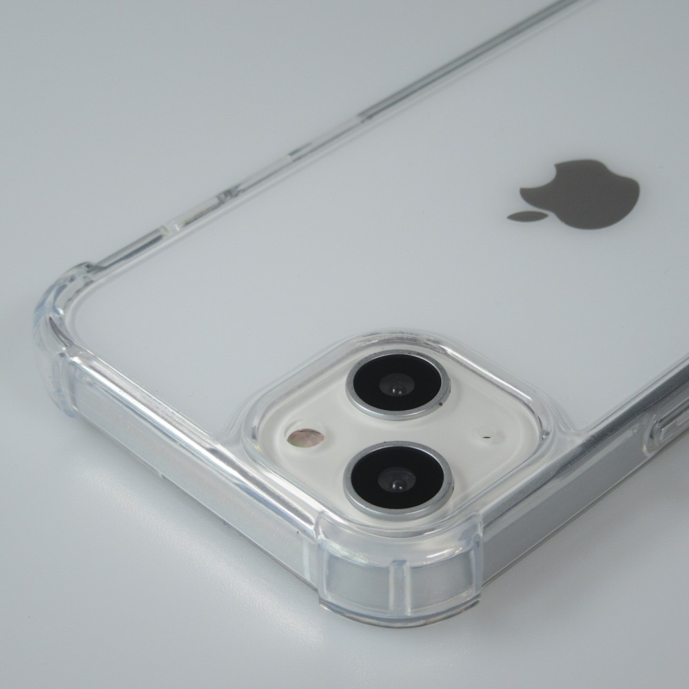 Coque iPhone 13 - Bumper Glass Hybrid TPU silicone anti-choc - Transparent