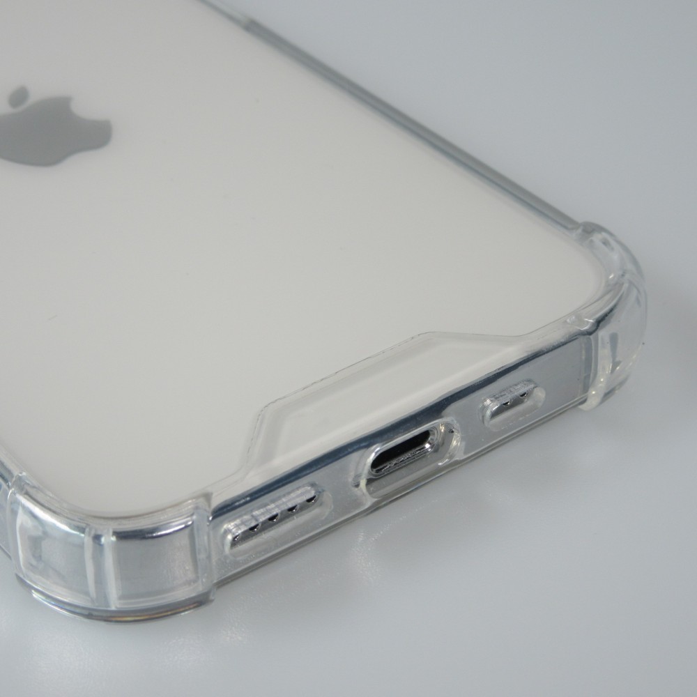 Coque iPhone 13 - Bumper Glass Hybrid TPU silicone anti-choc - Transparent