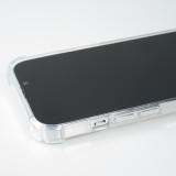 Coque iPhone 13 - Bumper Glass Hybrid TPU silicone anti-choc - Transparent