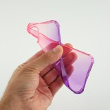Coque iPhone 16e - Bumper Rainbow Silicone anti-choc avec bords protégés -  rose - Violet