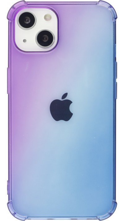 Coque iPhone 16e - Bumper Rainbow Silicone anti-choc avec bords protégés -  violet - Bleu