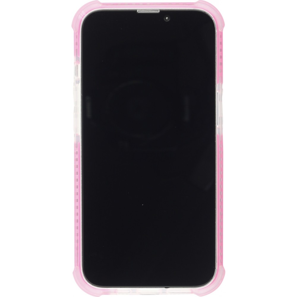 Coque iPhone 13 - Bumper Stripes - Rose