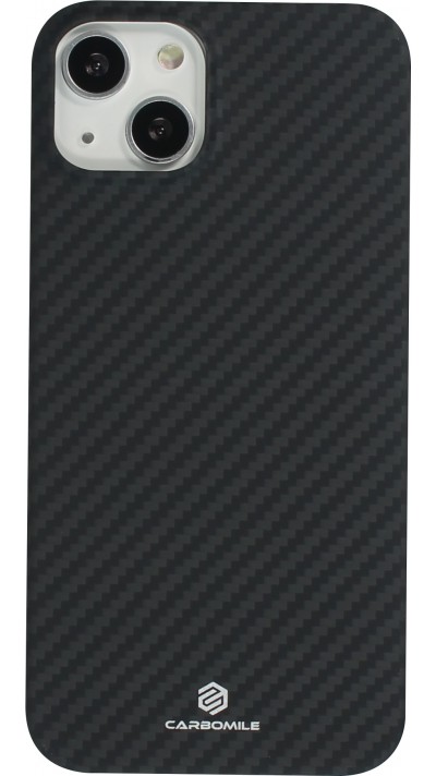 Coque iPhone 16 Plus - Carbomile case de protection en fibre de carbone aramide véritable - Noir