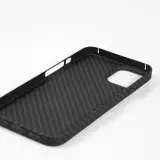 iPhone 16 Plus Case Hülle - Carbomile Schutzcase aus echtem Aramid Carbonfaser - Schwarz