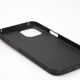 iPhone 13 Case Hülle - Carbomile Schutzcase aus echtem Aramid Carbonfaser - Schwarz