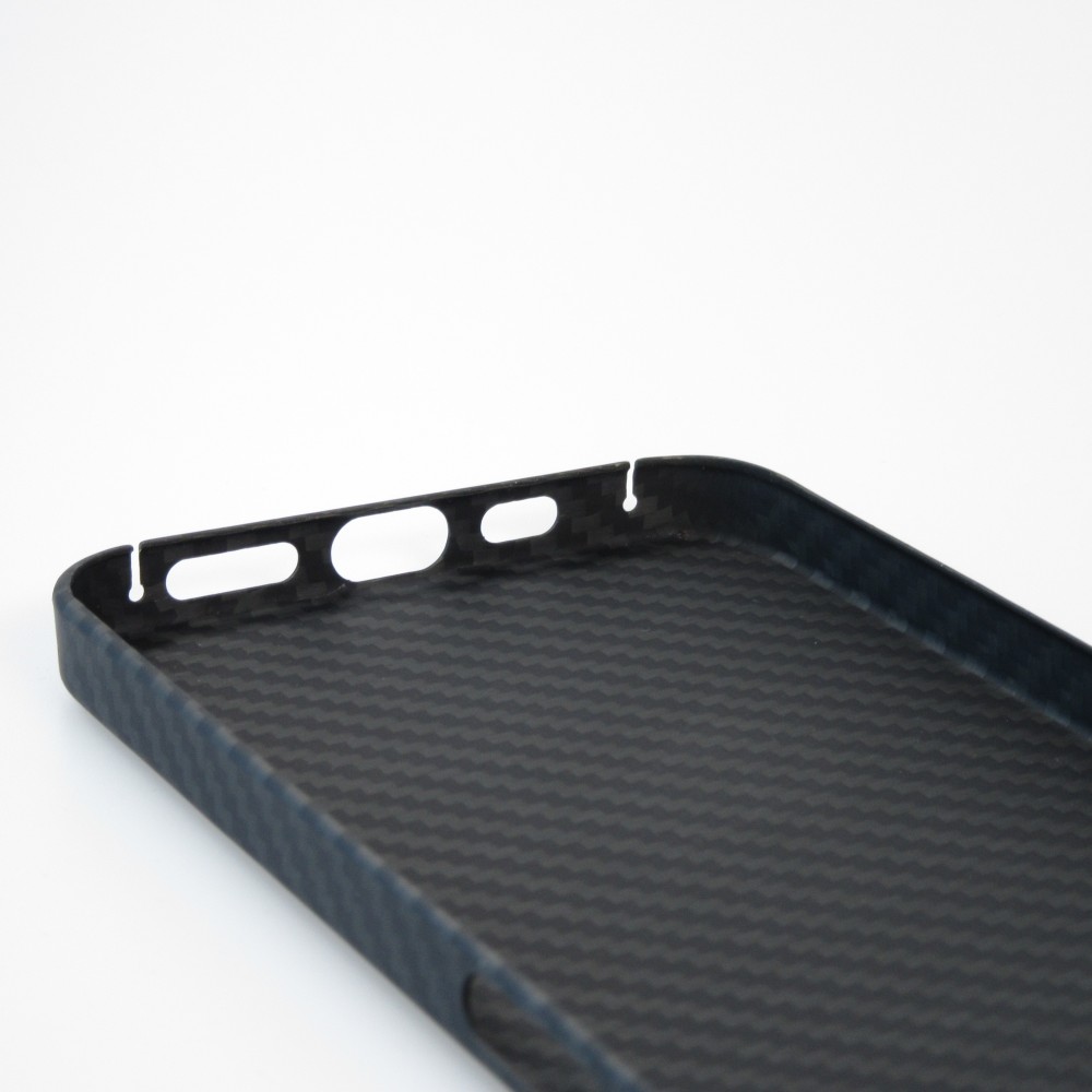 Coque iPhone 16 Plus - Carbomile case de protection en fibre de carbone aramide véritable - Noir