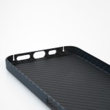 iPhone 14 Case Hülle - Carbomile Schutzcase aus echtem Aramid Carbonfaser - Schwarz