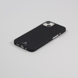 iPhone 14 Case Hülle - Carbomile Schutzcase aus echtem Aramid Carbonfaser - Schwarz