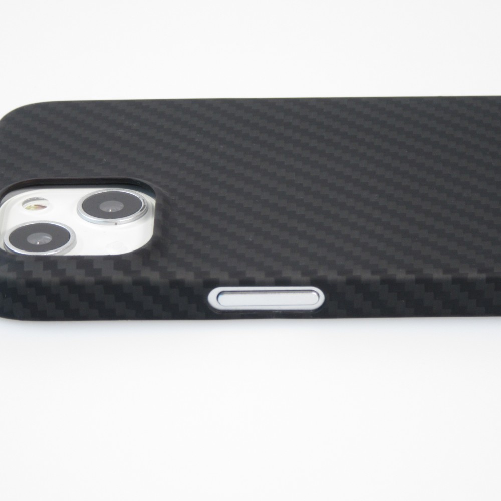Coque iPhone 16 Plus - Carbomile case de protection en fibre de carbone aramide véritable - Noir