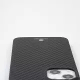 iPhone 16 Plus Case Hülle - Carbomile Schutzcase aus echtem Aramid Carbonfaser - Schwarz