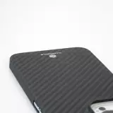 iPhone 16 Plus Case Hülle - Carbomile Schutzcase aus echtem Aramid Carbonfaser - Schwarz