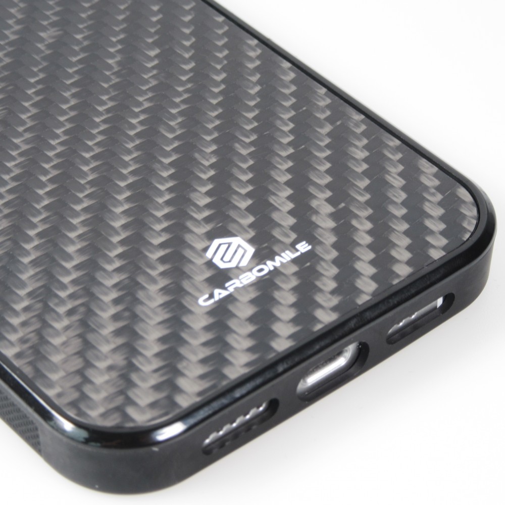 iPhone 14 Max Case Hülle - Carbomile Carbon Fiber (Kompatibel mit MagSafe)