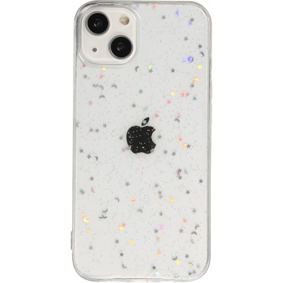 Coque iPhone 13 - Clear Bubble Stars - Transparent