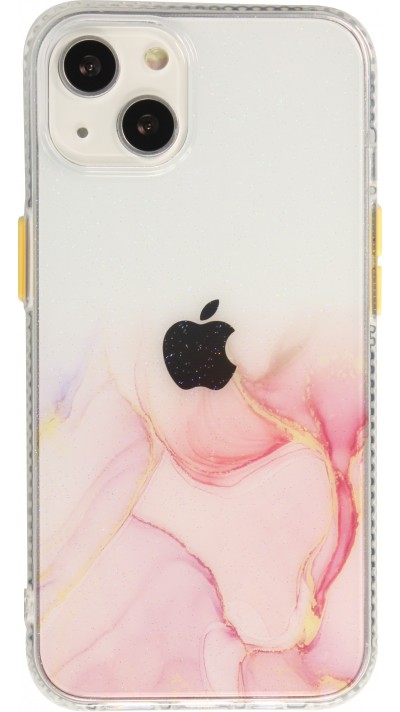 Coque iPhone 13 - Clear Bumper gradient paint - Rose