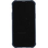 Coque iPhone 14 - Cover Military Élite avec dos en carbone semi-transparent - Bleu foncé