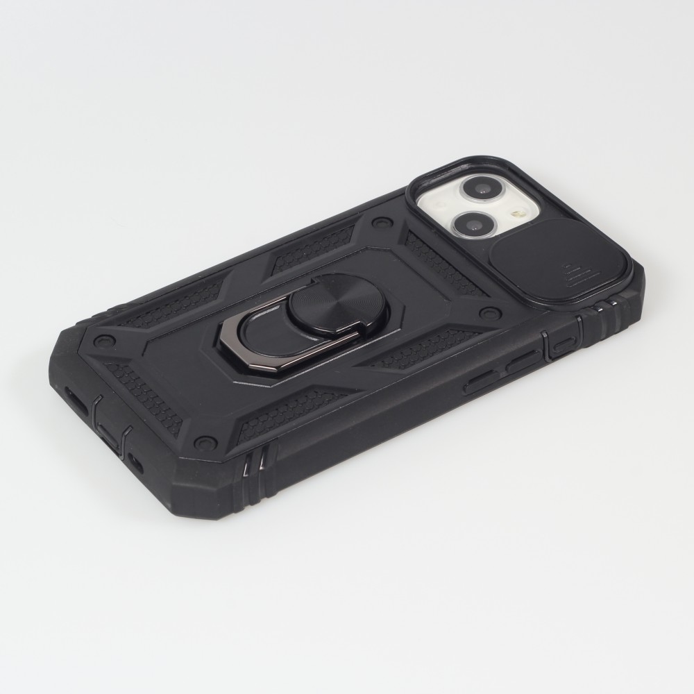 iPhone 15 Case Hülle - Full Body Armor Military-Grade - Schwarz