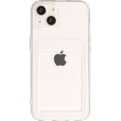 Coque iPhone 13 - Gel Porte-carte - Transparent
