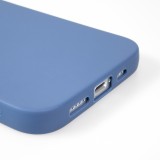 Hülle iPhone 13 mini - Gummi Herz blau