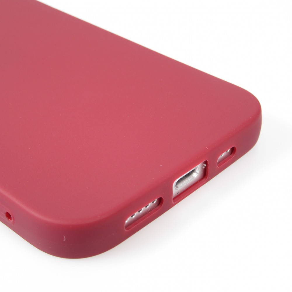 Hülle iPhone 13 mini - Gummi Herz - Rot