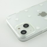 Coque iPhone 14 Plus - Gel petit coeur - Blanc