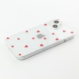 Coque iPhone 14 - Gel petit coeur - Rouge