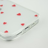 Coque iPhone 14 - Gel petit coeur - Rouge